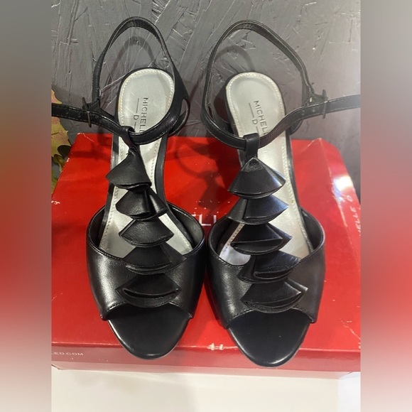 Michelle D Slingback Heels Black 8M New 
In box. 
3 “ heels - Picture 1 of 5